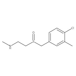 {2-[(4-Chloro-3-methylphenyl)methanesulfinyl]ethyl}(methyl)amine结构式