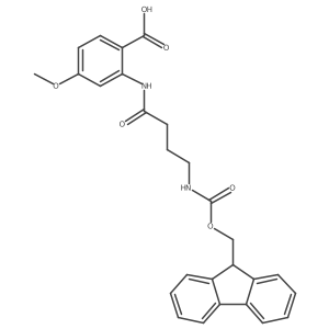 2-[4-({[(9H-fluoren-9-yl)methoxy]carbonyl}amino)butanamido]-4-methoxybenzoic acid结构式