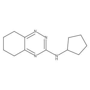 N-cyclopentyl-5,6,7,8-tetrahydro-1,2,4-benzotriazin-3-amine结构式
