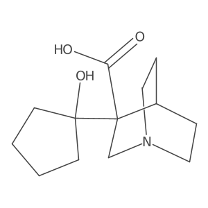 3-(1-Hydroxycyclopentyl)-1-azabicyclo[2.2.2]octane-3-carboxylic acid Structure