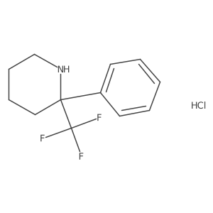 2-Phenyl-2-(trifluoromethyl)piperidine hydrochloride Structure