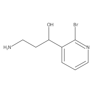 (1R)-3-amino-1-(2-bromopyridin-3-yl)propan-1-ol Structure