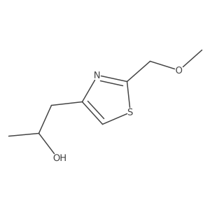(2S)-1-[2-(methoxymethyl)-1,3-thiazol-4-yl]propan-2-ol结构式