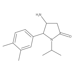 4-Amino-5-(3,4-dimethylphenyl)-1-(propan-2-yl)pyrrolidin-2-one结构式