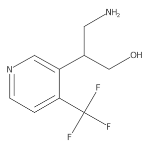3-Amino-2-[4-(trifluoromethyl)pyridin-3-yl]propan-1-ol Structure