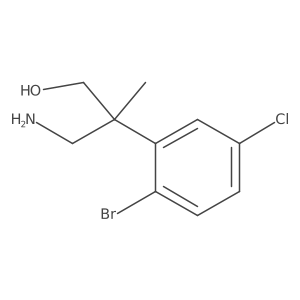 3-Amino-2-(2-bromo-5-chlorophenyl)-2-methylpropan-1-ol Structure