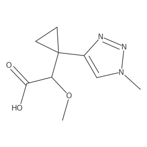 2-methoxy-2-[1-(1-methyl-1H-1,2,3-triazol-4-yl)cyclopropyl]acetic acid Structure