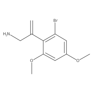 2-(2-Bromo-4,6-dimethoxyphenyl)prop-2-en-1-amine Structure