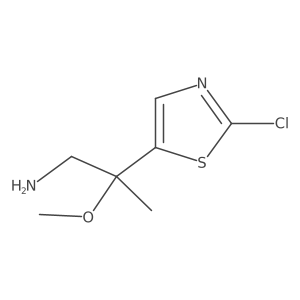 2-(2-Chloro-1,3-thiazol-5-yl)-2-methoxypropan-1-amine结构式
