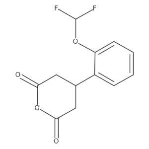 4-[2-(Difluoromethoxy)phenyl]oxane-2,6-dione结构式