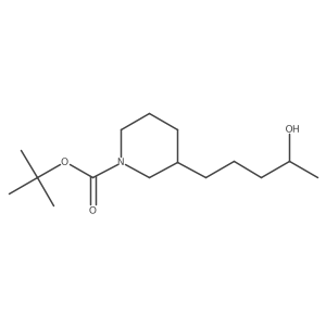 Tert-butyl 3-(4-hydroxypentyl)piperidine-1-carboxylate Structure