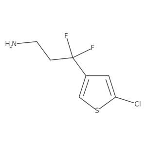 3-(5-Chlorothiophen-3-yl)-3,3-difluoropropan-1-amine Structure