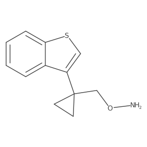 O-{[1-(1-benzothiophen-3-yl)cyclopropyl]methyl}hydroxylamine结构式
