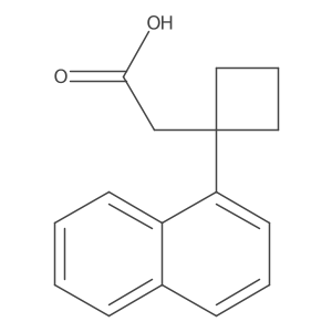 2-[1-(Naphthalen-1-yl)cyclobutyl]acetic acid结构式
