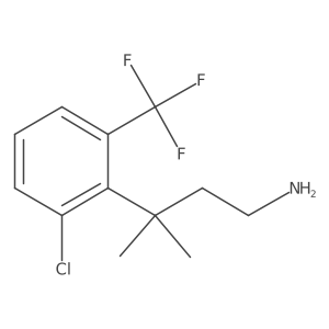 3-[2-Chloro-6-(trifluoromethyl)phenyl]-3-methylbutan-1-amine Structure