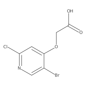 2-[(5-Bromo-2-chloropyridin-4-yl)oxy]acetic acid Structure