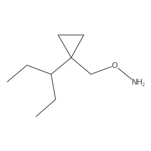 O-{[1-(pentan-3-yl)cyclopropyl]methyl}hydroxylamine Structure