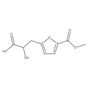 2-Hydroxy-3-[5-(methoxycarbonyl)furan-2-yl]propanoic acid结构式