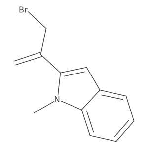 2-(3-bromoprop-1-en-2-yl)-1-methyl-1H-indole结构式