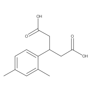 3-(2,4-Dimethylphenyl)pentanedioic acid Structure