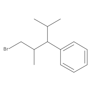 (1-Bromo-2,4-dimethylpentan-3-yl)benzene结构式