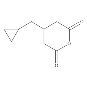 4-(Cyclopropylmethyl)oxane-2,6-dione Structure