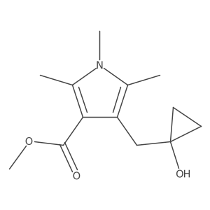 methyl 4-[(1-hydroxycyclopropyl)methyl]-1,2,5-trimethyl-1H-pyrrole-3-carboxylate Structure