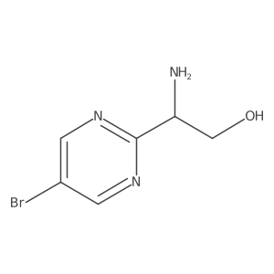 2-amino-2-(5-bromopyrimidin-2-yl)ethanol Structure