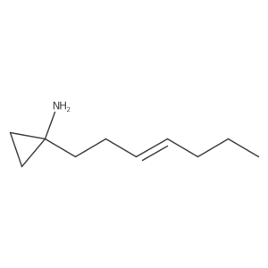 1-(Hept-3-en-1-yl)cyclopropan-1-amine结构式