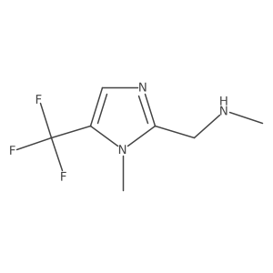 methyl({[1-methyl-5-(trifluoromethyl)-1H-imidazol-2-yl]methyl})amine Structure