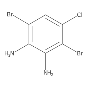 3,6-Dibromo-4-chlorobenzene-1,2-diamine Structure
