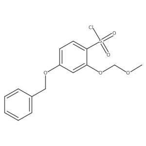 4-(Benzyloxy)-2-(methoxymethoxy)benzene-1-sulfonyl chloride Structure