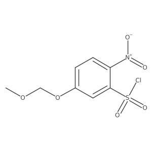 5-(Methoxymethoxy)-2-nitrobenzene-1-sulfonyl chloride结构式