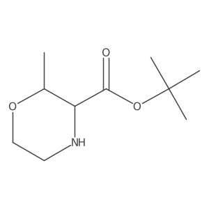 Tert-butyl (2R,3S)-2-methylmorpholine-3-carboxylate Structure