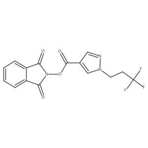 1,3-dioxo-2,3-dihydro-1H-isoindol-2-yl 1-(3,3,3-trifluoropropyl)-1H-pyrazole-4-carboxylate Structure