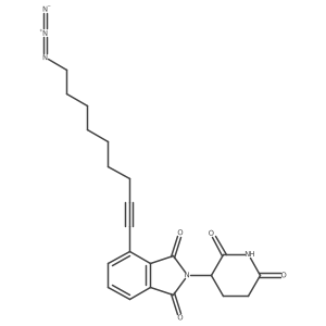 4-(9-Azidonon-1-ynyl)-2-(2,6-dioxo-3-piperidyl)isoindoline-1,3-dione结构式