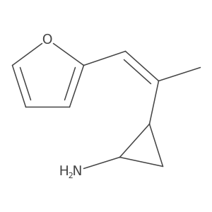 rac-(1R,2S)-2-[1-(furan-2-yl)prop-1-en-2-yl]cyclopropan-1-amine结构式