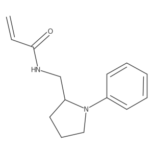 N-[[(2S)-1-Phenylpyrrolidin-2-yl]methyl]prop-2-enamide结构式