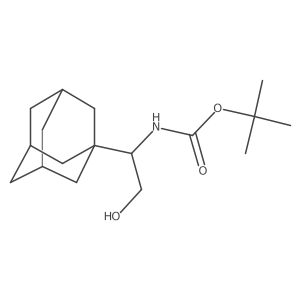 tert-butyl N-[1-(adamantan-1-yl)-2-hydroxyethyl]carbamate结构式