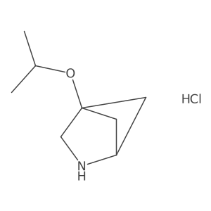 4-(Propan-2-yloxy)-2-azabicyclo[2.1.1]hexane hydrochloride结构式