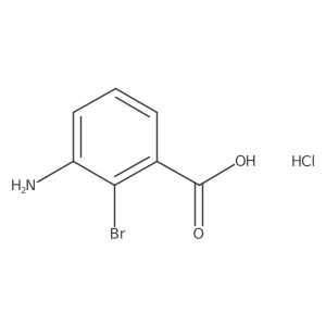 3-amino-2-bromo-benzoic acid;hydrochloride Structure