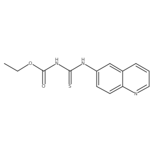 ethyl N-[(quinolin-6-yl)carbamothioyl]carbamate结构式