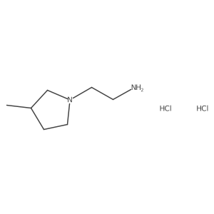 2-[(3S)-3-Methylpyrrolidin-1-yl]ethanamine;dihydrochloride Structure