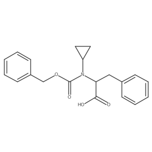 (2S)-2-{[(benzyloxy)carbonyl](cyclopropyl)amino}-3-phenylpropanoic acid Structure