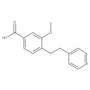 3-Methoxy-4-(pyridin-4-ylmethoxy)benzoic acid Structure
