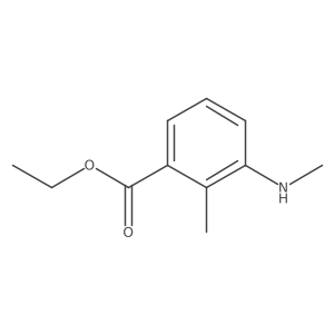 Ethyl 2-methyl-3-(methylamino)benzoate结构式