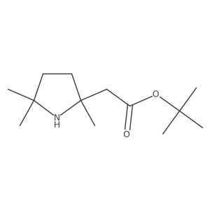 Tert-butyl 2-(2,5,5-trimethylpyrrolidin-2-yl)acetate结构式