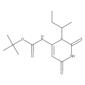tert-butyl N-[3-(butan-2-yl)-6-oxo-2-sulfanyl-3,6-dihydropyrimidin-4-yl]carbamate Structure