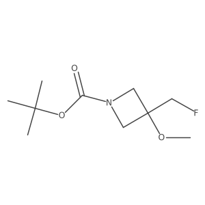 Tert-butyl 3-(fluoromethyl)-3-methoxyazetidine-1-carboxylate结构式