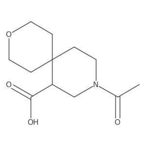 9-Acetyl-3-oxa-9-azaspiro[5.5]undecane-7-carboxylic acid Structure